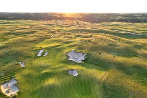 Prairie Club (Dunes) 17th Fairway Sunset Aerial